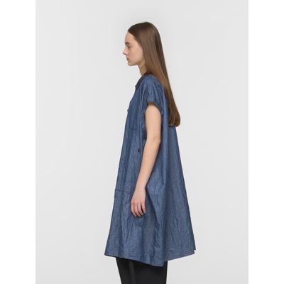 mizuiro ind(ミズイロインド)のワイドデニムシャツワンピース通販