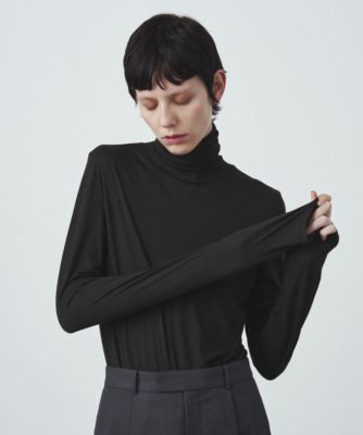 ATON(エイトン)のMODAL SILK JERSEY | ハイネックロングスリーブ通販 