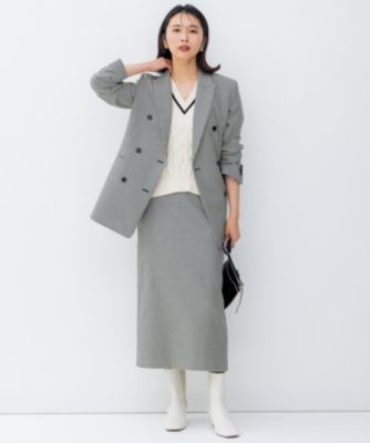 23区⭐︎ガンクラブチェックロングジレワンピ （23区 【洗える