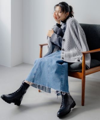 23区 S(ニジュウサンク エス)の【洗える】ウールカシミヤ アラン