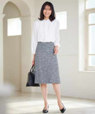 23区 L(ニジュウサンク エル)の【セットアップ対応】シャインツイード