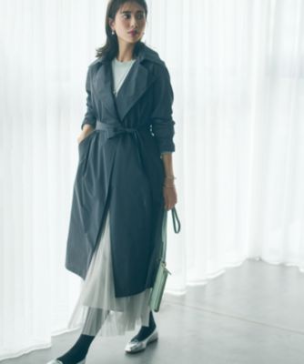 【23区】新品未使用 44 LIMONTA メモリータフタ トレンチコート 撥水 VERY3月号掲載/撥水加工/洗える】LIMONTA ハイカウントメモリー