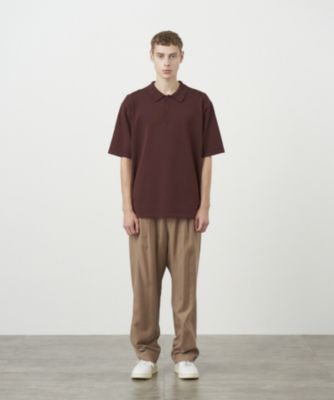 ATON(エイトン)のNATURAL DYED ORGANIC | ハーフスリーブポロニット 