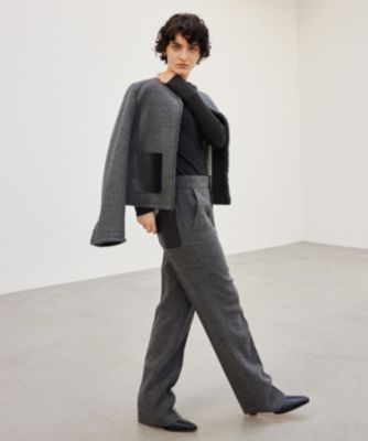 BEIGE，(ベイジ)のMILLAM / フェイクレザーパッチワイドパンツ通販