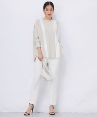 ICB(アイシービー)の【洗える】 ヴィスコースワイド 配色デザインプル