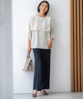 23区(ニジュウサンク)の【洗える】ストレッチジョーゼット