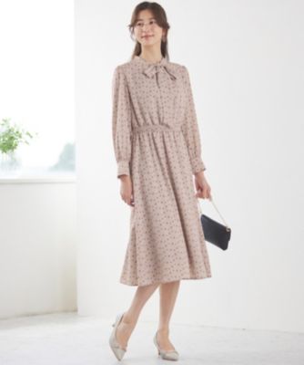 ANY SIS(エニィスィス)の【洗える】2WAYボウプリント ワンピース