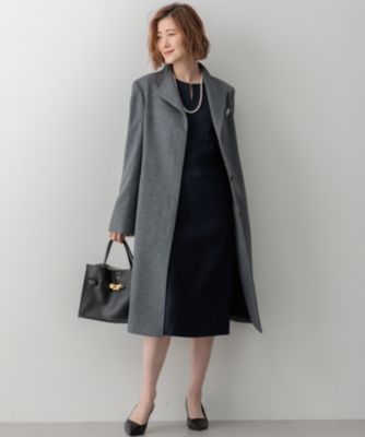 23区 L(ニジュウサンク エル)のウールカシミヤビーバー スタンドカラー