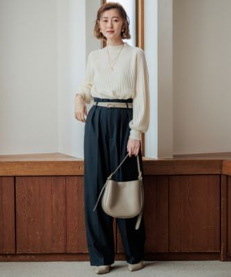 23区(ニジュウサンク)のセミウーステッド モックネック ニット通販