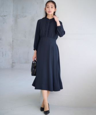 組曲 S(クミキョク エス)の【KUMIKYOKU NAVY】ジョーゼットシフォン