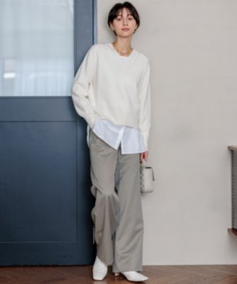 ＊未使用＊◆23区◆カシミヤ混Vネックニット WEB限定】ウールカシミヤミックスVネック ニット / 組曲