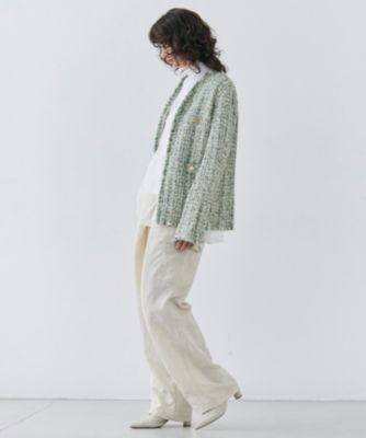 ETRO マルチカラー ツイードジャケット　新品未使用♡ BEIGE，(ベイジ)の【Oggi 4月号掲載】TEASEL / オーバーサイズ