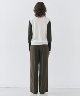 BEIGE，(ベイジ)の【洗える】BURNET / カラーミックスVネックトップス