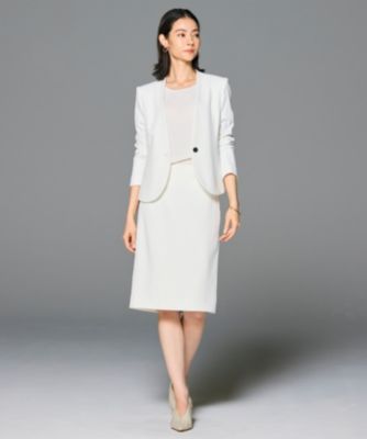 BEIGE,ベイジ 40 【洗える】 LUIZA/ノーカラー ジャケット BEIGE，(ベイジ，)｜LUIZA（ルイーザ）/ノーカラージャケット