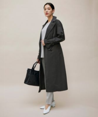 ICB(アイシービー)の【撥水加工】メモリーストレッチタフタ トレンチ