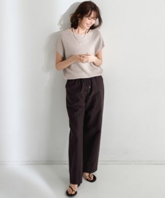 25SS✨新品タグ 23区 【洗える】コットンアセテート オーバーサイズ ニット 洗える】コットンアセテート オーバーサイズ ニット