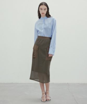 新品 BEIGE, PLUMERIA コットンシアーバックボウタイブラウス BEIGE，(ベイジ)の【洗える】PLUMERIA / コットンシアーバックボウタイ