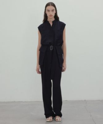 ☆美品☆ 【WHITE FIELD】別注ノースリーブオールインワン RESTOCK】ノースリーブフレアベルトワンピース – La lune