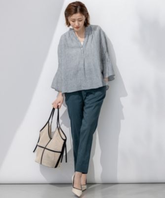 23区(ニジュウサンク)の【洗える】LIBECO タックスリーブ シャツ通販