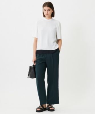 専用icb 今季【洗える】BackSatinAmunzenシフォンコンビブラウス ICB(アイシービー)の【UVケア・洗える】BackSatinAmunzen