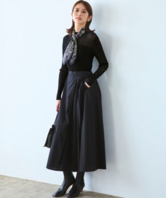 23区　シアーリブニット 23区(ニジュウサンク)の【洗える】シアーリブハイネック ニット