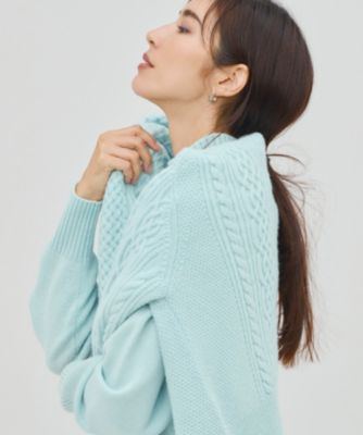 23区 S(ニジュウサンク エス)の【洗える】カシミヤブレンド ケーブル