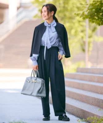 Newans(ハッシュニュアンス)の【洗濯機可】ステッチデザインリボンタイ