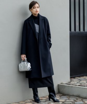 新品 ICB アイシービー メルトンPコート アイボリー サイズ42 XLサイズ ICB(アイシービー)のウールカシミヤメルトン チェスターコート通販