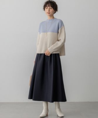 23区 L(ニジュウサンク エル)の【洗える】ウールカシミヤ カラー