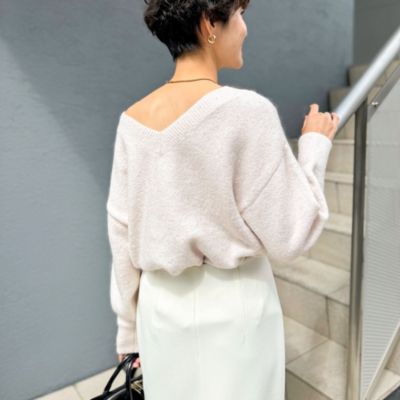 NOLLEY’S sophi モヘヤラメスパンコール2WAYプルオーバーニット