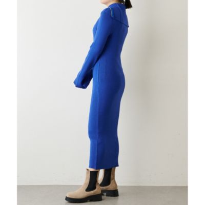 GABRIELA COLL GARMENTS NYLON KNITTED ワンピ VONIQUE / GABRIELA COLL GARMENTS/LOLO PIANA FINE WOOL VNECK