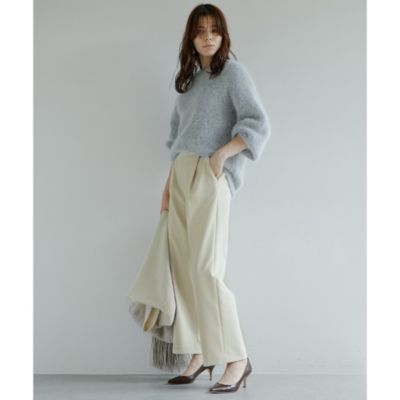 お歳暮 2024 Whim Gazette(ウィム ガゼット)の【Marisolコラボ】タック パンツ