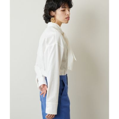 口コミ サイト 商品 Whim Gazette(ウィム ガゼット)のコールボウタイブラウス通販 トップス