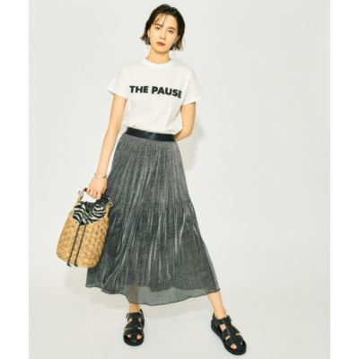 美品◎ウィムガゼット【THE PAUSE】シャイニープリーツスカート Whim Gazette(ウィム ガゼット)の【THE PAUSE】シャイニー