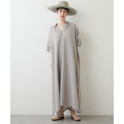 美品 ウィムガゼット リネン混ツイルストレッチシャツワンピース s25_P18JDJ.jpg?$itemSlide$