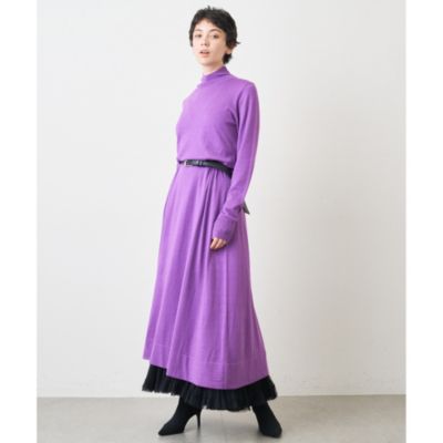 Whim Gazette(ウィム ガゼット)の【WEB限定】タートルネックフレア