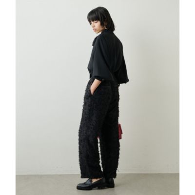 【2024年製 新品】 Whim Gazette(ウィム ガゼット)の【THE PAUSE】カットジャガード パンツ