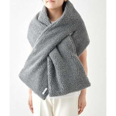 専用★ウィムガゼット購入★THROW Boa Shawl ボアショール　グレー Whim Gazette(ウィム ガゼット)の【THROW】Boa Shawl通販 | 集英社