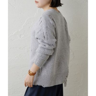 Whim Gazette(ウィム ガゼット)のダメージフェアアイルニットプル