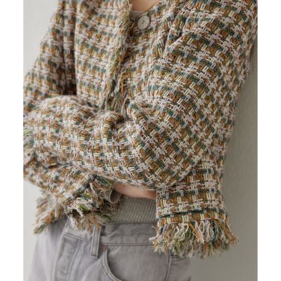 Whim Gazette(ウィム ガゼット)の【LINTON】ツィードジャケット通販