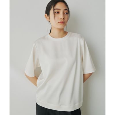 ウィムガゼット Whim Gazette ストレッチサテンブラウス （black