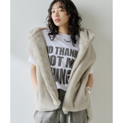 Whim Gazette(ウィム ガゼット)のミンクフェイクファーブルゾン
