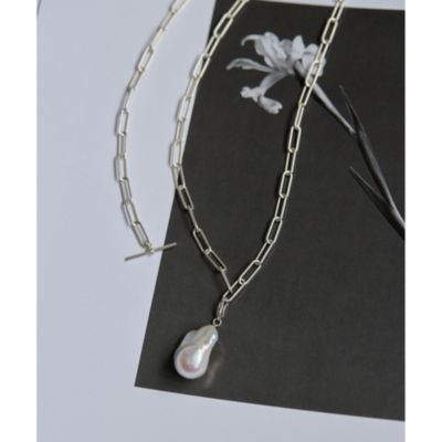 Whim Gazette チェーンロングネックレス美品 Whim Gazette(ウィム ガゼット)の【Hoaw.】チェーンロング
