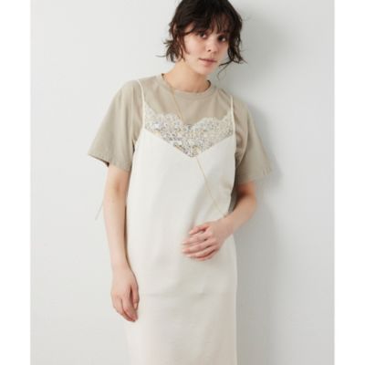 Whim Gazette ウィムガゼット レースロングキャミ ブラック ウィムガゼット Whim Gazette レースロングキャミ （black
