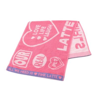 Pink Latte ピンクラテ のロゴ入りフェイスタオル通販 集英社happy Plus Store