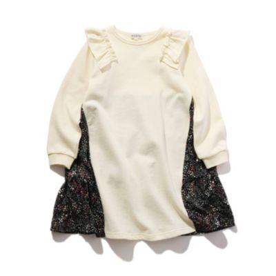 Shoo La Rue Kids シューラルー キッズ の 100 140cm 裏毛バックティアード切替ワンピース通販 集英社happy Plus Store