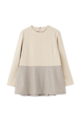 ♡美品♡　アドーア　コンパクトダブルフェイスブラウス　ブラック　ペプラムブラウス セール】 ◇コンパクトダブルフェイスブラウス （シャツ