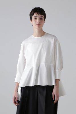 美品　ADORE アドーア　袖フレアブラウス　カーキ　サイズ38 日本製 ADORE(アドーア)のモダンコットンフレアブラウス通販