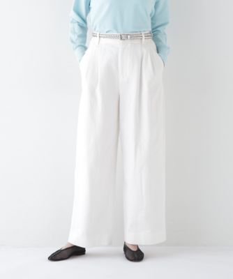 human woman(ヒューマン ウーマン)の◇コットン麻カツラギタックパンツ