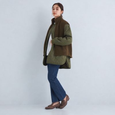 UNITED ARROWS green label relaxing ボアベスト セット キルティング ブルゾン-撥水-